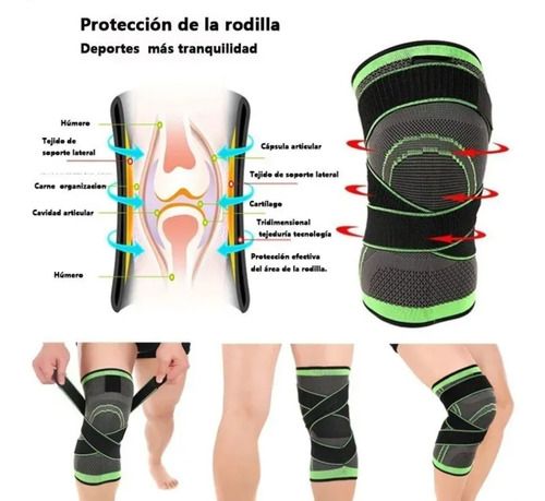 RODILLERA ELASTICA DE COMPRESION GYM