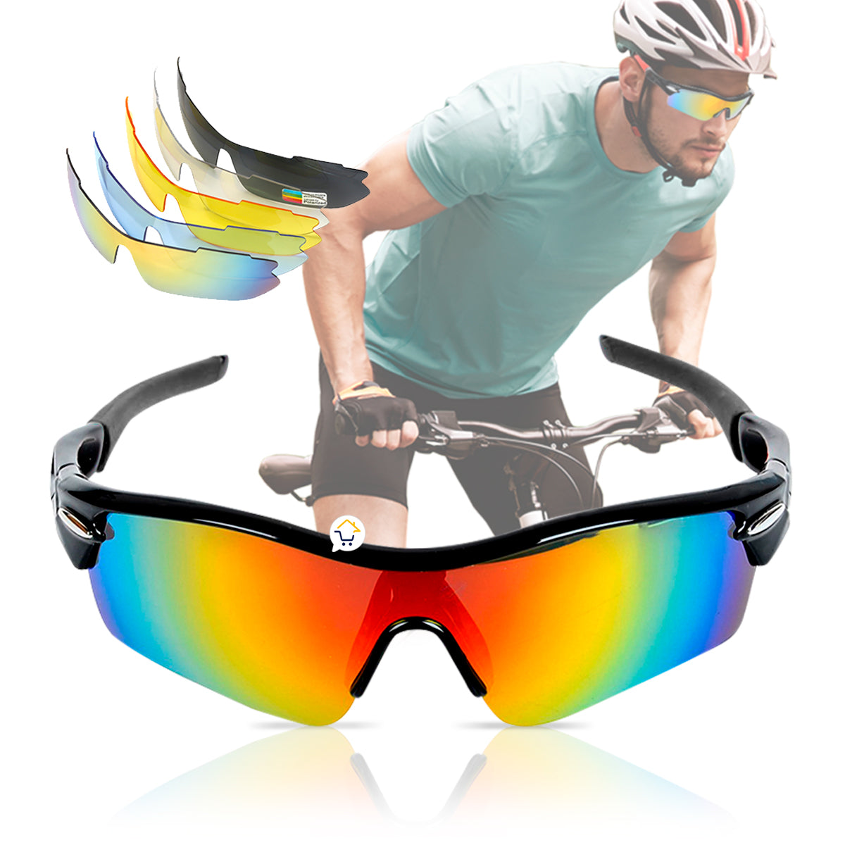 Gafas Deportivas Ciclismo 5 Lentes MJ418