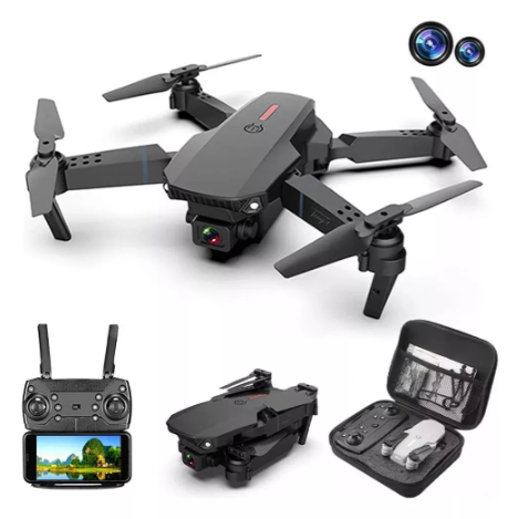 DRON E88 PRO MAX HD WIFI NEGRO