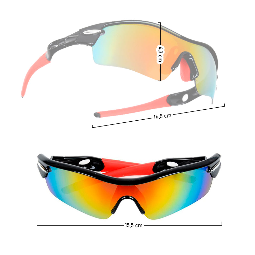 Gafas Deportivas Ciclismo 5 Lentes MJ418