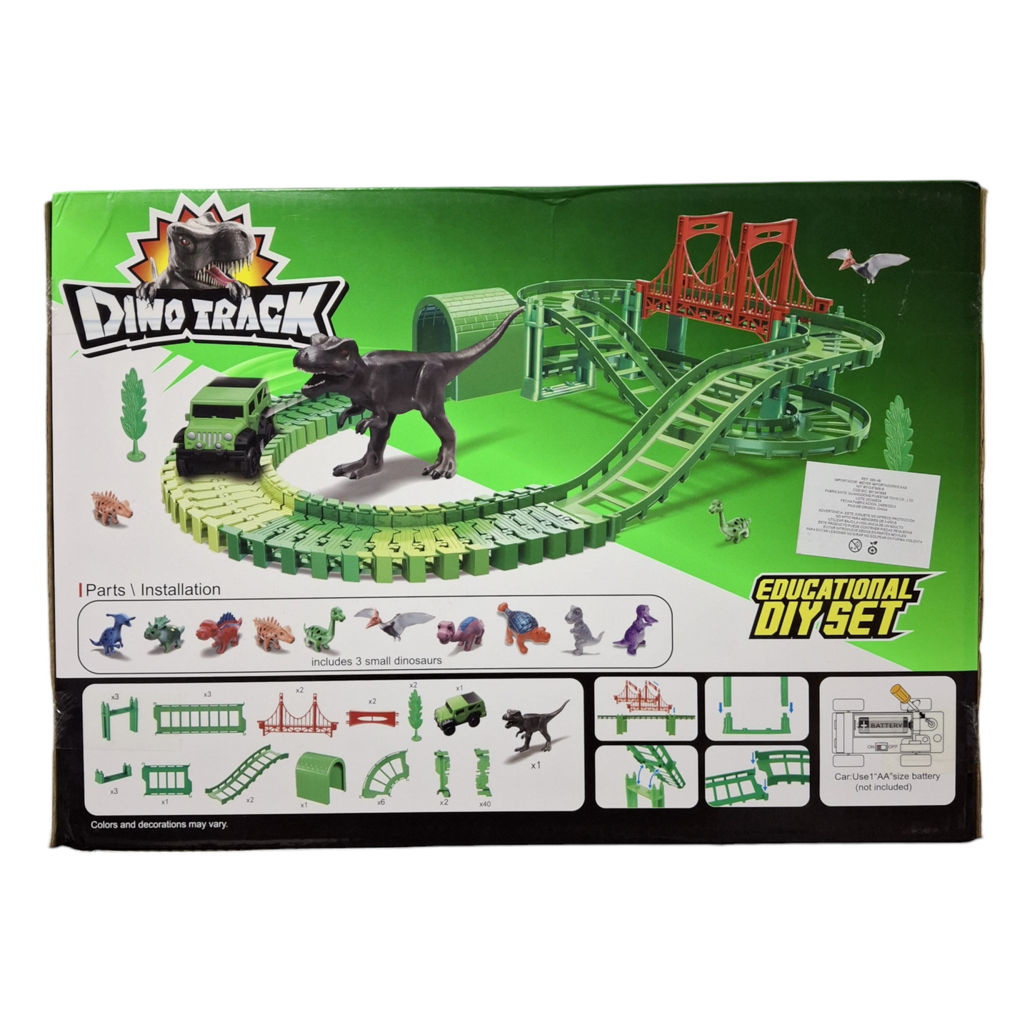 PISTA DINOSAURIOS CARROS